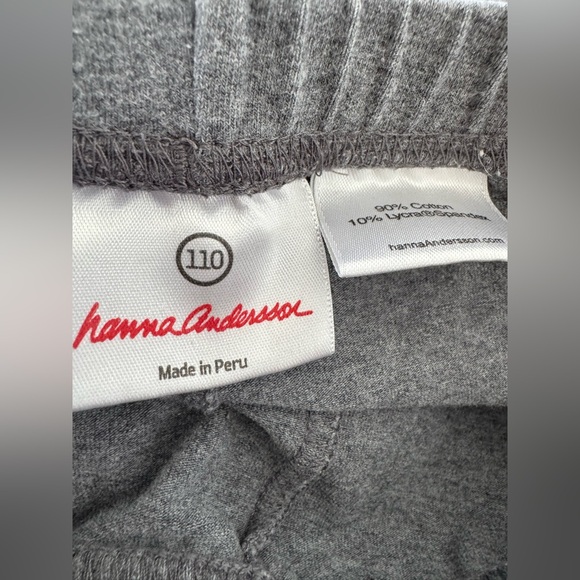 Hanna Andersson Charcoal Leggings size 5 girls - Picture 3 of 3